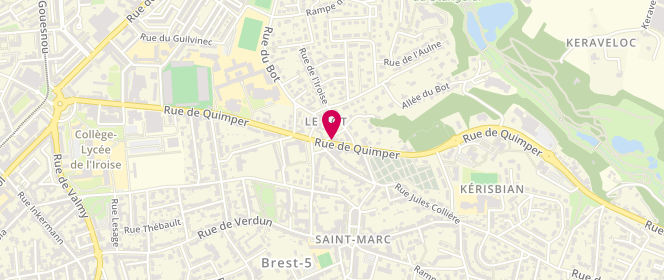 Plan de Tartines d'Autrefois, 60 Rue de Quimper, 29200 Brest