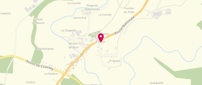 Plan de Boulangerie Blondot, 34 Route Nationale, 88630 Soulosse-sous-Saint-Élophe