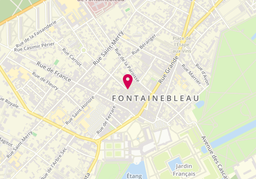 Plan de Boulangerie Pâtisserie Dardonville, 24 Rue des Sablons, 77300 Fontainebleau