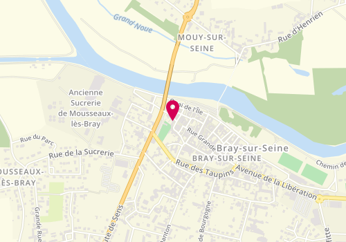 Plan de Boulangerie de la Halle, 55 Rue Grande, 77480 Bray-sur-Seine