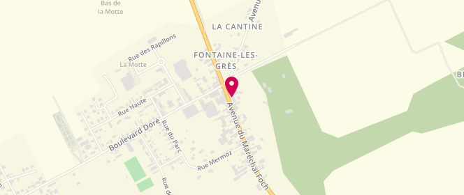 Plan de Le Fournil des Gres, Quinquies Avenue Marechal Foch 56, 10280 Fontaine-les-Grès