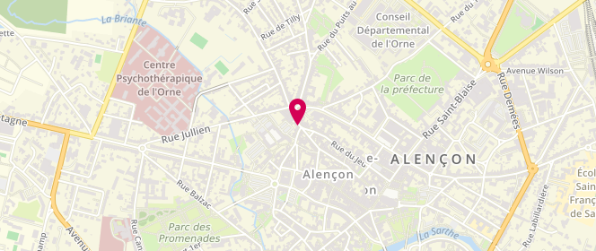 Plan de Aux Délices des Ducs, 55 Rue du Collège, 61000 Alençon