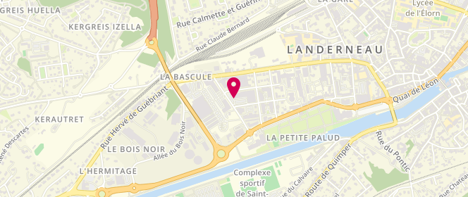 Plan de Pain Beurre et Gourmandises, Rue de la Marne, 29800 Landerneau