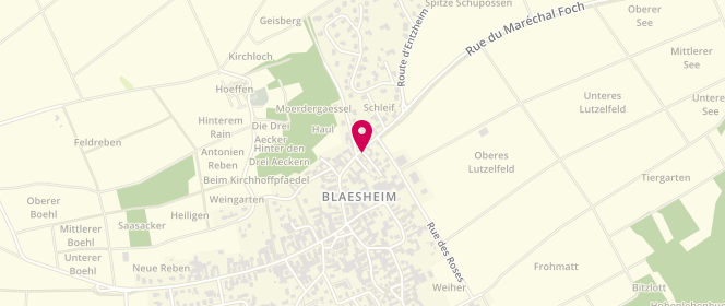Plan de L'Atelier de Ble-Sheim, 64 Rue du Maréchal Foch, 67113 Blaesheim