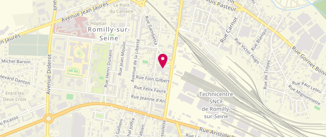 Plan de Boulangerie Bionaz Sylvain, 18 avenue Pierre Brossolette, 10100 Romilly-sur-Seine