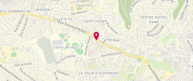 Plan de Le Fournil Briochin, 11 Rue Théodule Ribot, 22000 Saint-Brieuc