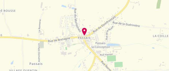 Plan de Au Fournil de Passais, 8 place du Marché, 61350 Passais-Villages