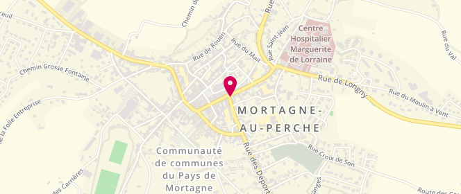 Plan de Aux douceurs du Perche, 22 Rue des Quinze Fusillés, 61400 Mortagne-au-Perche