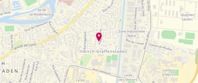 Plan de Boulangerie Patisserie Fritsch Christophe, 11A Rue d'Alsace, 67400 Illkirch-Graffenstaden