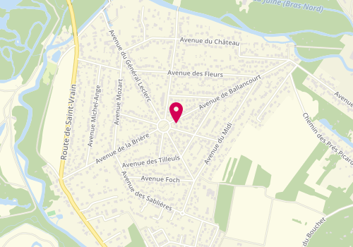 Plan de Petri, 11 place de la Commune de Paris, 91760 Itteville