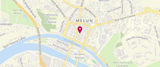 Plan de La Boulangerie de Melun, 16 Rue René Pouteau, 77000 Melun