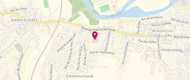 Plan de Carrefour Market, 25 avenue Pierre Semard, 54360 Blainville-sur-l'Eau