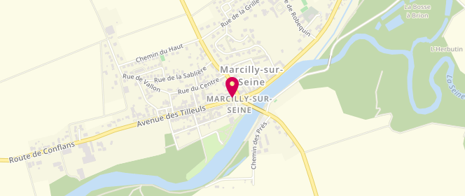 Plan de AVE Alexandre, 2 Allée des Tilleuls, 51260 Marcilly-sur-Seine