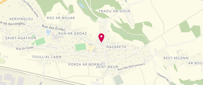 Plan de Au Fournil de St Agathon, 6 Place Bourg, 22200 Saint-Agathon