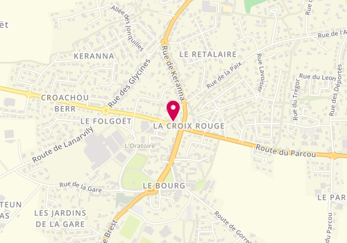 Plan de Le Fournil de Notre Dame, 43 Croix Rouge, 29260 Le Folgoët