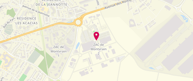 Plan de Boulangerie Marie Blachere, Zone Aménagement de Montvrain Ii 2 Jean Cocteau, 91540 Mennecy