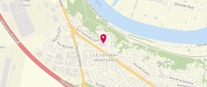 Plan de Ô fournil des saveurs, 23 avenue Gabrielle d'Estrées, 91830 Le Coudray-Montceaux