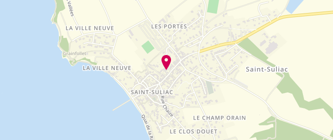 Plan de Boulanger Pâtissier La P’tite Chouquette, 25 Rue Grande Rue, 35430 Saint-Suliac