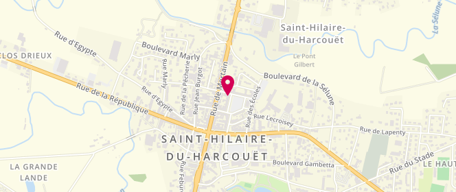 Plan de ROUSSEL Clovis Noel Marcel, 29 place Delaporte, 50600 Saint-Hilaire-du-Harcouët