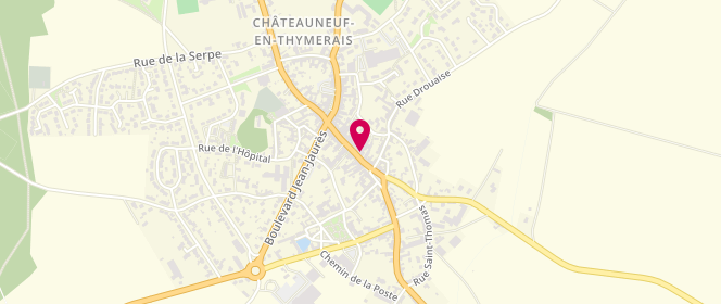 Plan de Boulangerie pâtisserie langlais, 41 Rue Jean Moulin, 28170 Châteauneuf-en-Thymerais