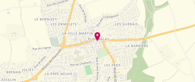 Plan de Au Fournil d'Aurélie, 4 Rue du Général de Gaulle, 22650 Beaussais-sur-Mer
