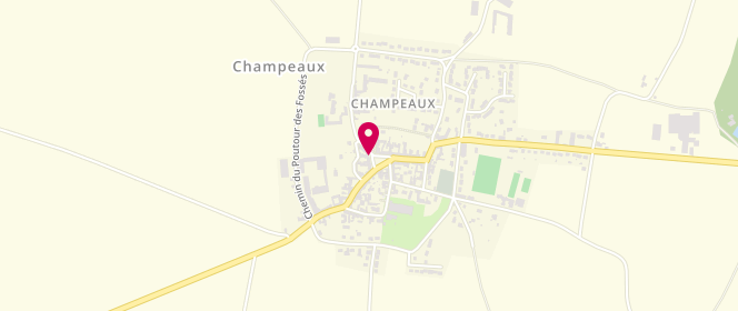 Plan de Aux délices de Champeaux, 15 place du Marché, 77720 Champeaux