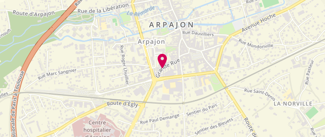 Plan de Aux Délices d'Arpajon, 105 Grande Rue, 91290 Arpajon