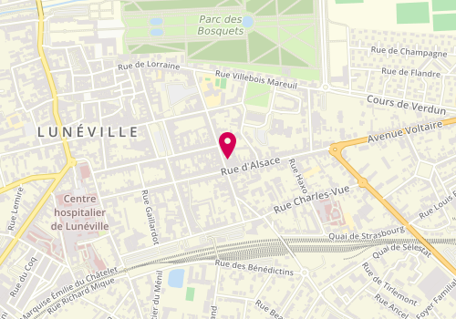 Plan de Station des Gourmets, 35 Rue des Bosquets, 54300 Lunéville