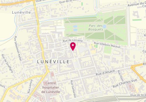 Plan de Burduche Pâtisserie, 12 Rue du Général Leclerc, 54300 Lunéville