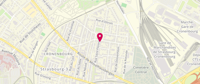 Plan de La P'tite Boulange, 42 Rue Saint Florent, 67200 Strasbourg