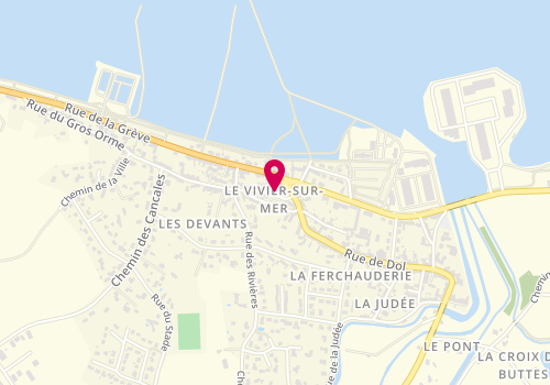 Plan de Boulangerie du Vivier, 7 Place de L&#039;Eglise, 35960 Le Vivier-sur-Mer