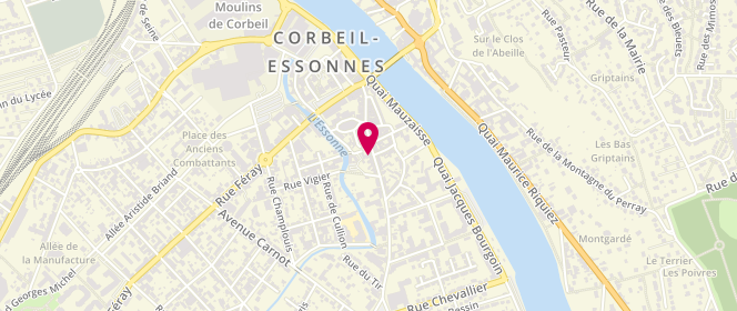 Plan de Les délices de la baguette, 44 Rue Saint-Spire, 91100 Corbeil-Essonnes