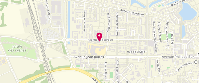 Plan de Le Palais des Délices, 510 avenue de l'Europe, 77550 Moissy-Cramayel