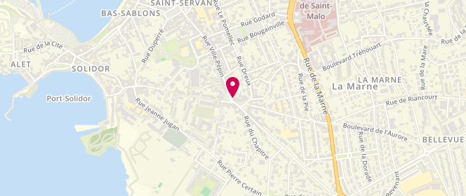 Plan de Boulangerie Pâtisserie LE FOURNIL DE SAINT-SERVAN, 71 Rue Ville Pépin, 35400 Saint-Malo