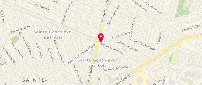 Plan de M. Bouzidi Boulangerie Pâtisserie, Rue de Grigny, 91700 Sainte-Geneviève-des-Bois