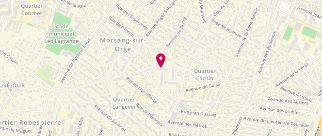 Plan de Au Pain Gaulois, 4 Rue Lucien Sampaix, 91390 Morsang-sur-Orge