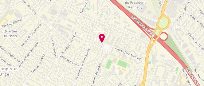 Plan de Boulangerie Patisserie Artisanale Asma, 9 Avenue Guillaumet, 91170 Viry-Châtillon