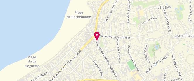 Plan de Aux Délices de Rochebonne, 72 Boulevard de Rochebonne, 35400 Saint-Malo