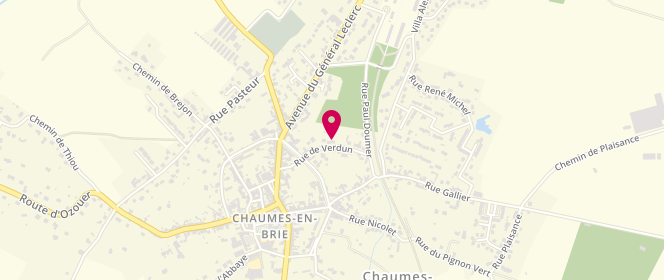 Plan de La Paulinette Calmetienne, 3 Rue Louis Couperin, 77390 Chaumes-en-Brie