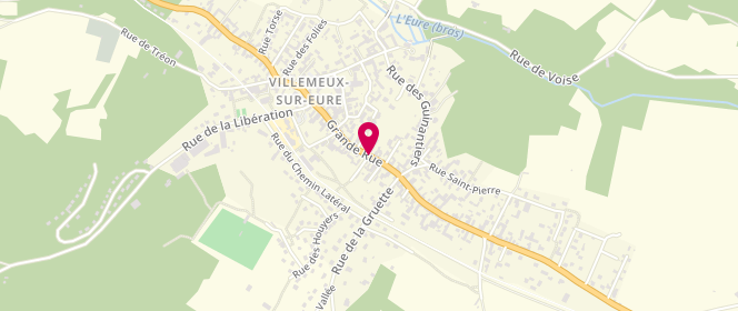 Plan de Boulangerie Pâtisserie Collignon, 90 Grande Rue, 28210 Villemeux-sur-Eure