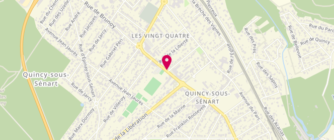 Plan de Au Bon Pain de Quincy, 10 Rue de Boissy Saint Leger, 91480 Quincy-sous-Sénart
