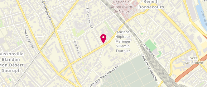 Plan de La P'tite Fournée, 35 Rue Charles Sadoul, 54000 Nancy