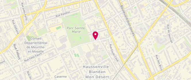 Plan de Boulangerie Gerard, 28 avenue du Maréchal Juin, 54000 Nancy