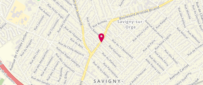 Plan de Au Menil, 24 Boulevard Aristide Briand, 91600 Savigny-sur-Orge