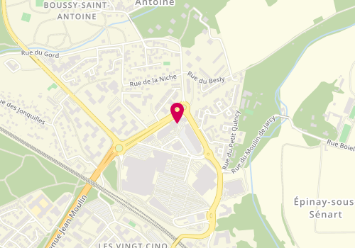Plan de La Romainville, Centre Commercial Val d'yerres 2 - Zone Aménagement Saint Christophe, 91800 Boussy-Saint-Antoine