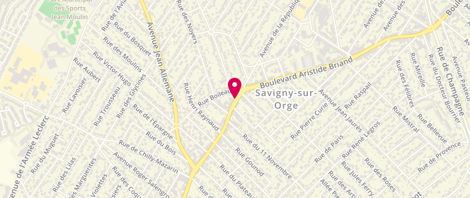 Plan de Au Fournil de Savigny, 73 Boulevard Aristide Briand, 91600 Savigny-sur-Orge