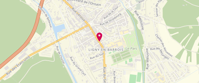 Plan de Copaline, 53 Rue du General de Gaulle, 55500 Ligny-en-Barrois