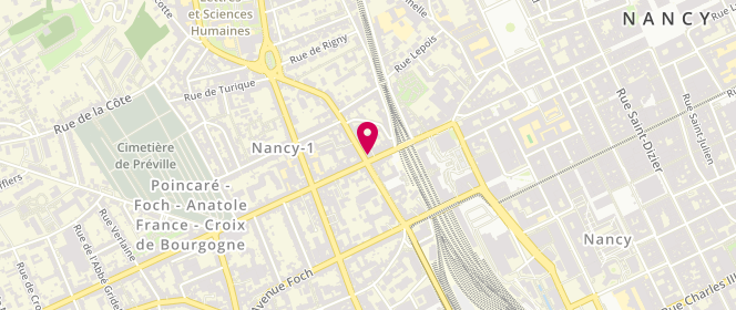 Plan de Maison Schindler Nancy, 30 Rue Raymond Poincaré, 54000 Nancy