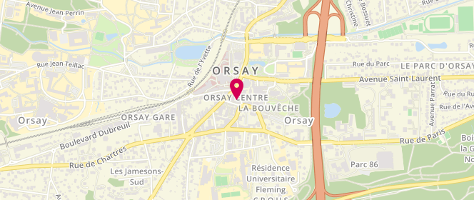 Plan de Au Duc d'Orsay, 14 Rue Boursier, 91400 Orsay