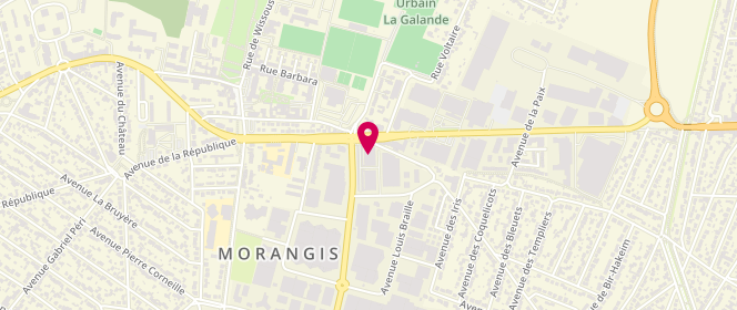Plan de Aldi Marche, 35 avenue Ferdinand de Lesseps, 91420 Morangis